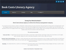 Tablet Screenshot of bookcentsliteraryagency.com